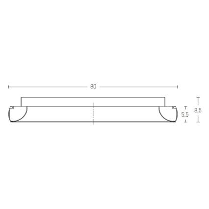 Zambelis 2059 - LED Димируем плафон LED/60W/230V Ø 80 см кафяв