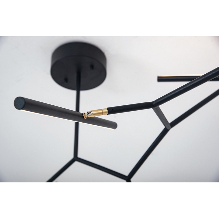 Zambelis 2072 - LED Димируем полилей LED/68W/230V черен