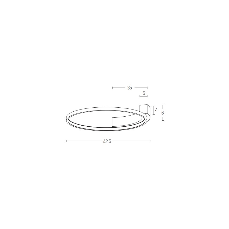 Zambelis 2075 - LED Аплик LED/25W/230V Ø 42,5 cm бял