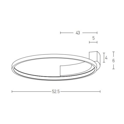 Zambelis 2077 - LED Аплик LED/31W/230V Ø 52,5 cm бял