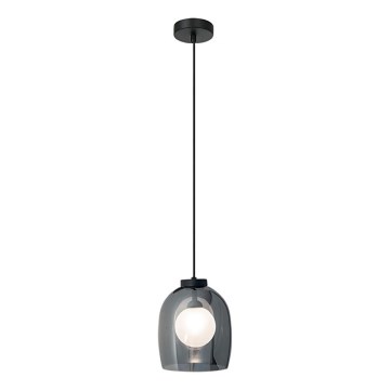 Zambelis 22051 - Полилей на кабел 1xG9/5W/230V, Ø 18 см, черен