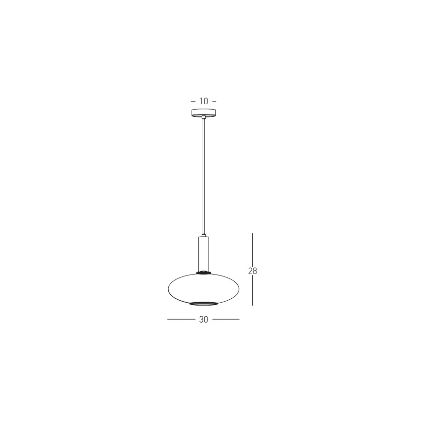 Zambelis 22072 - Пендел 1xE27/40W/230V Ø 30 см златист