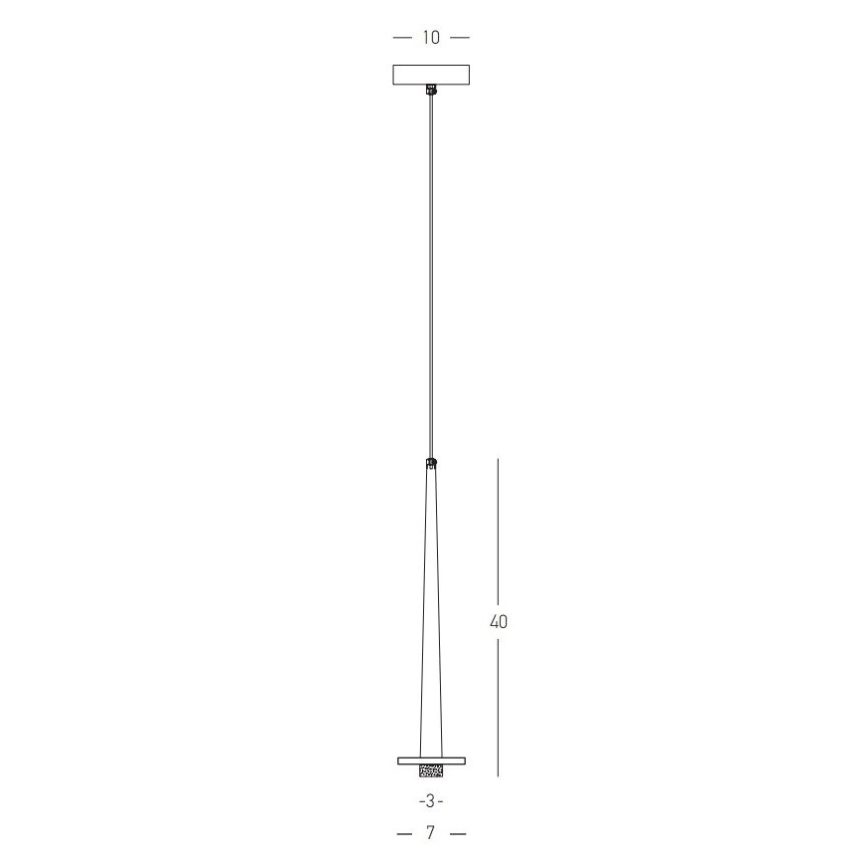 Zambelis 22111 - LED Пендел LED/3W/230V CRI90 златист