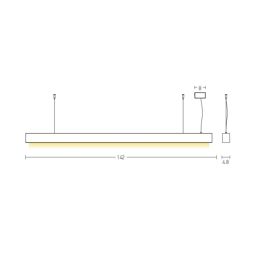 Zambelis 22210 - LED Пендел LED/45W/230V
