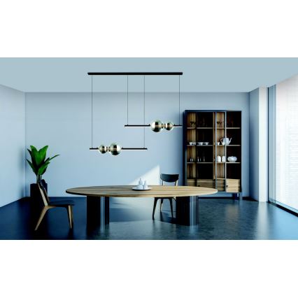 Zambelis 22234 - LED Димируем пендел LED/22W/230V черен