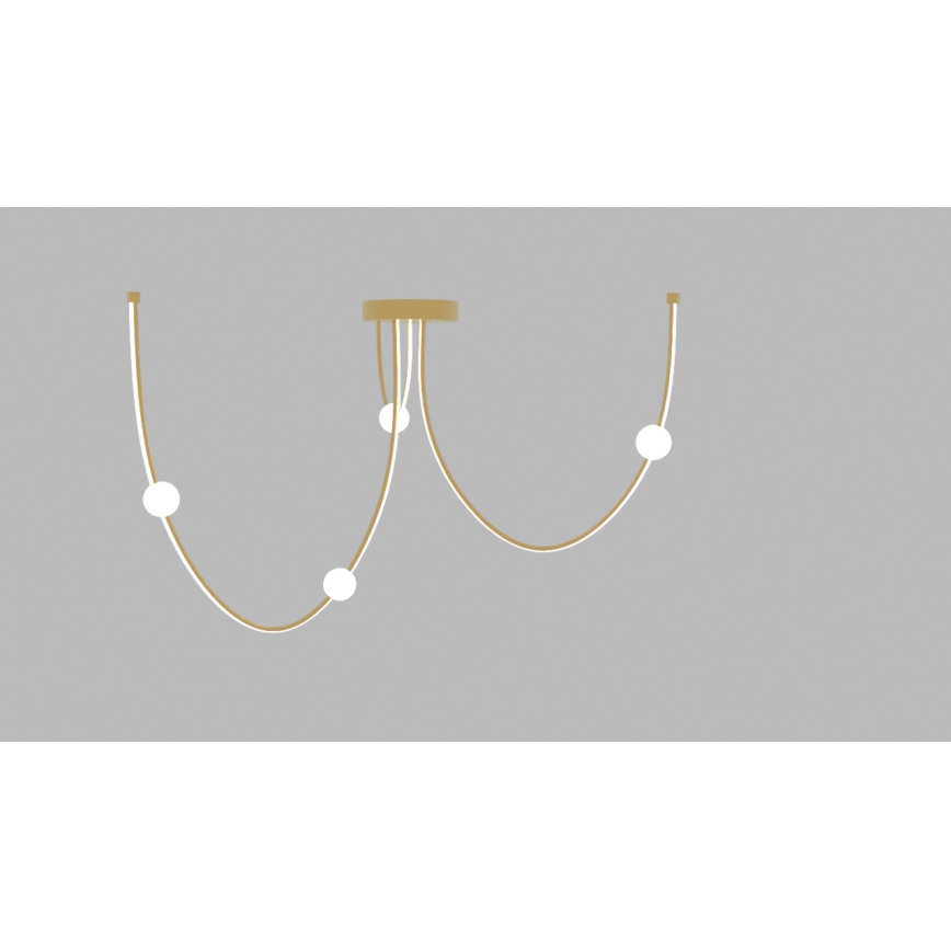 Zambelis 22248 - LED Димируем пендел LED/42W/230V златист