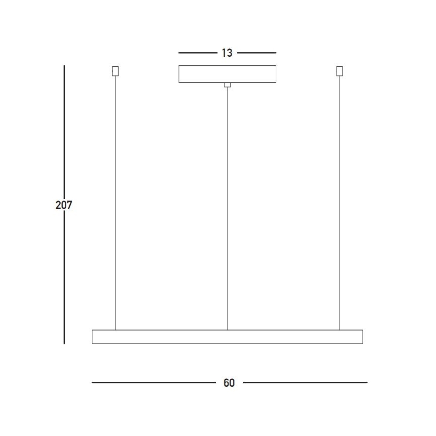 Zambelis 23032 - LED Димируем пендел LED/28W/230V 3000K Ø 60 см златист