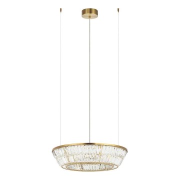 Zambelis 23046 - LED Димируем кристален полилей на връв LED/38W/230V CRI 90 3000K Ø 60 см месинг
