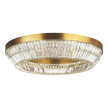 Zambelis 23049 - LED регулируемо кристално таванно осветително тяло LED/55W/230V CRI 90 3000K диаметър 80 см месинг