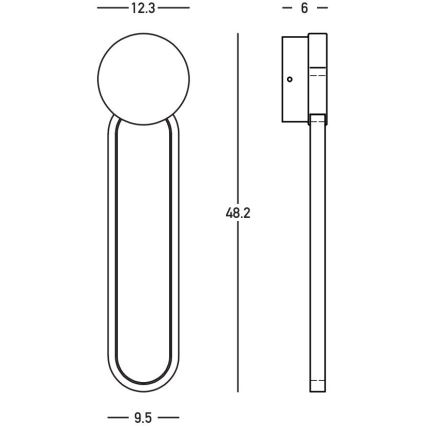Zambelis 23102 - LED Димируем аплик LED/13W/230V 3000K златист