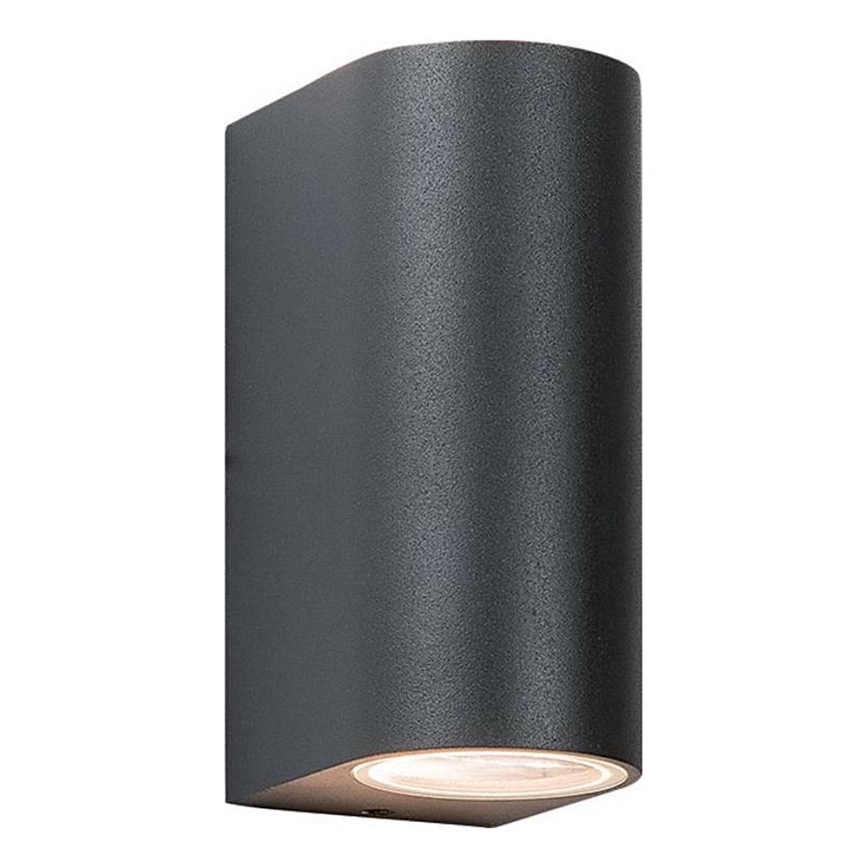Zambelis E122 - Екстериорен аплик 2xGU10/15W/230V IP54 антрацит