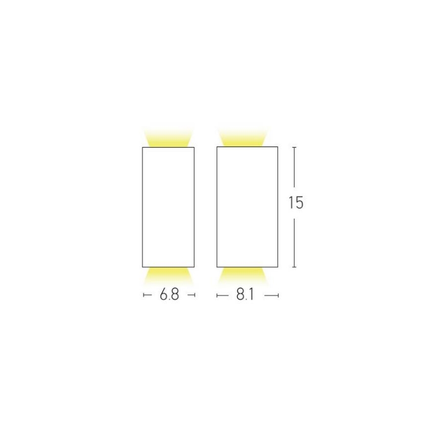 Zambelis E122 - Екстериорен аплик 2xGU10/15W/230V IP54 антрацит