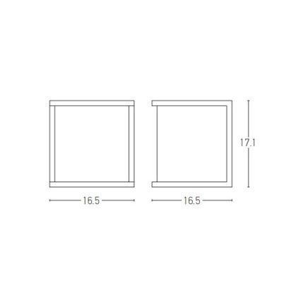 Zambelis E127 - Екстериорен аплик 1xE27/18W/230V IP54 антрацит