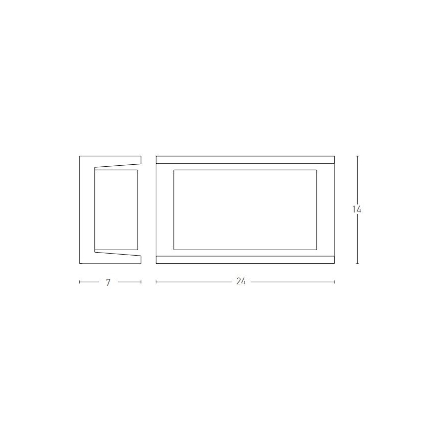 Zambelis E149 - Екстериорен аплик 1xE27/18W/230V IP54 антрацит