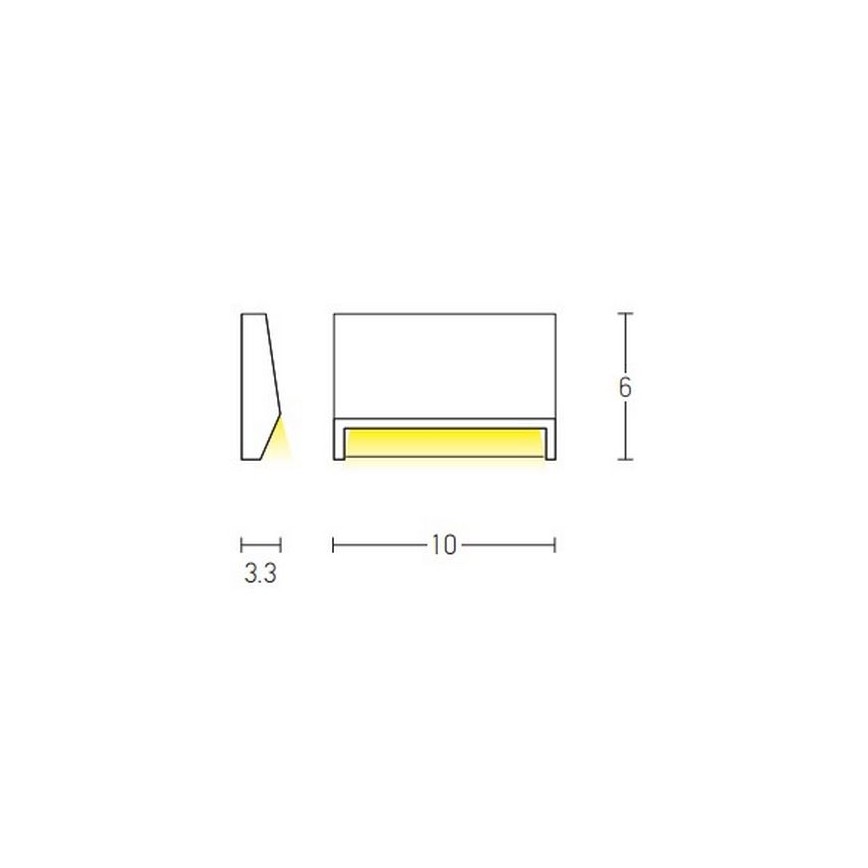 Zambelis E181 - LED Екстериорна лампа за стълбище LED/1,5W/230V IP54 антрацит