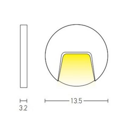 Zambelis E183 - LED Екстериорна лампа за стълбище LED/3W/230V IP54 антрацит