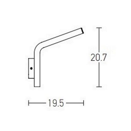 Zambelis E205 - LED Екстериорен аплик LED/10W/230V IP54 антрацит