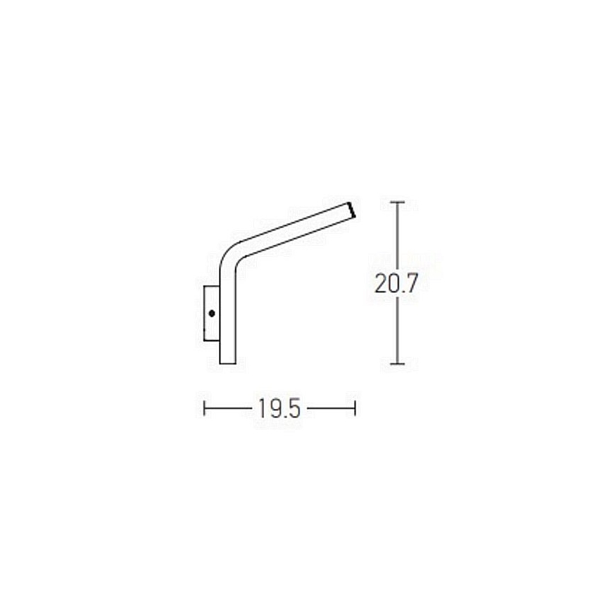 Zambelis E205 - LED Екстериорен аплик LED/10W/230V IP54 антрацит