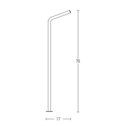 Zambelis E206 - LED Екстериорна лампа LED/10W/230V IP54 антрацит