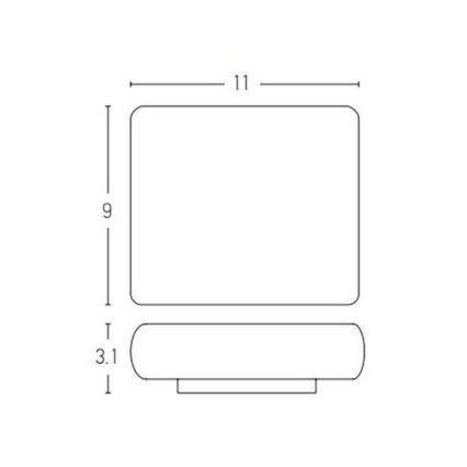 Zambelis E238 - LED Екстериорен аплик 2xLED/3W/230V IP65 антрацит