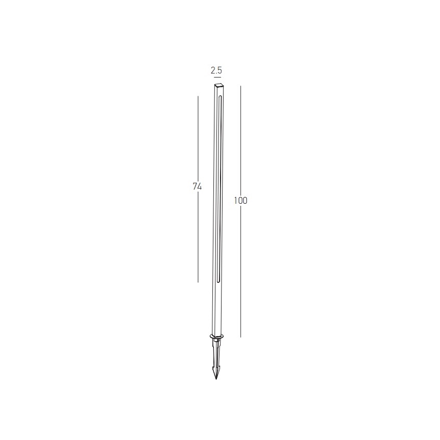 Zambelis E280 - LED Екстериорна лампа LED/15W/230V IP65 кафяв