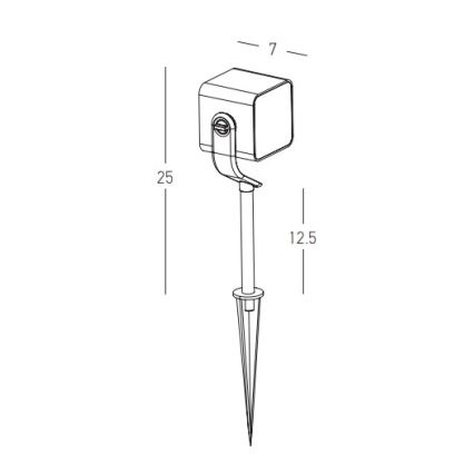Zambelis E286 - LED Екстериорна лампа LED/12W/230V IP65 антрацит