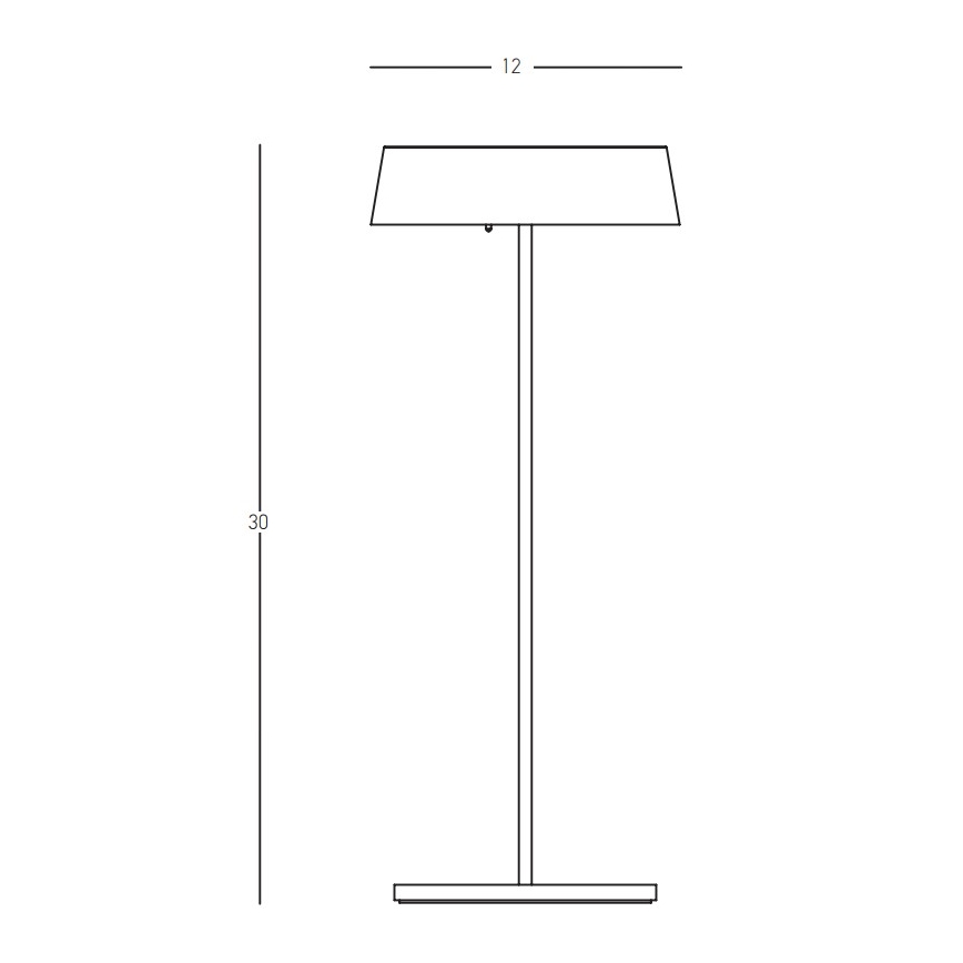 Zambelis E289 - LED Димируема екстериорна лампа LED/2,2W/3,7V 2200 mAh IP54 черен