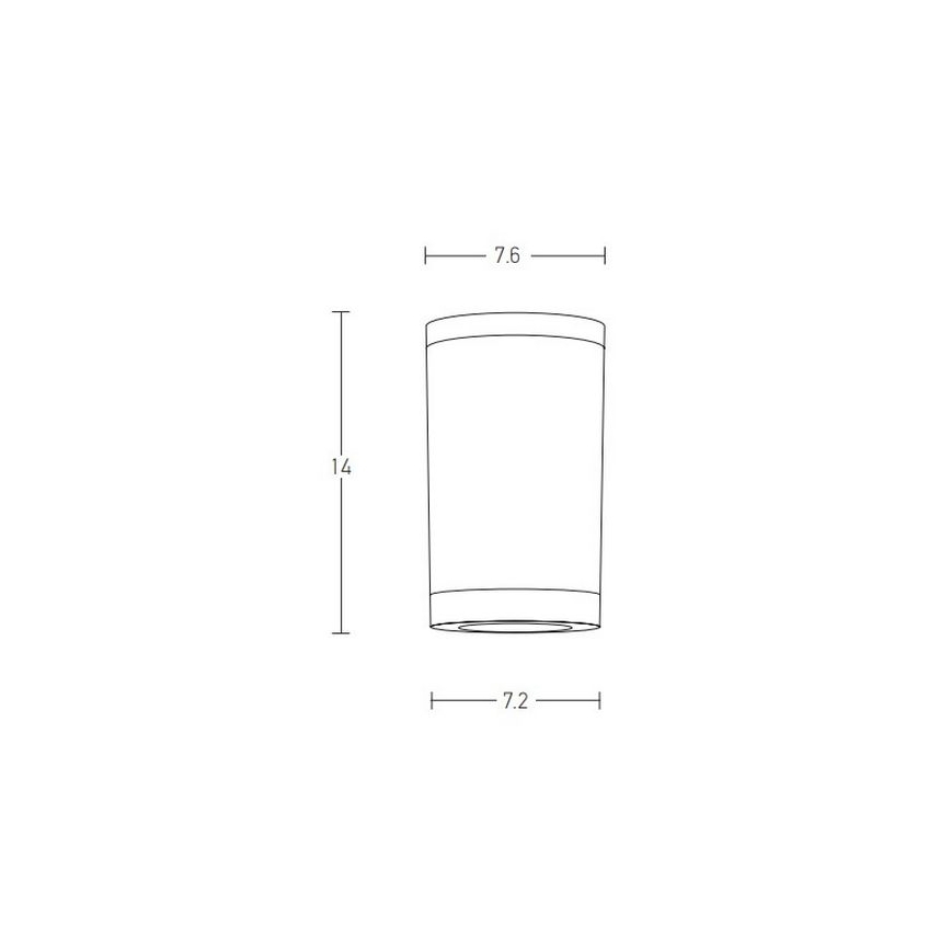 Zambelis E308 - Екстериорен спот 1xGU10/7W/230V IP54 бял