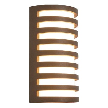 Zambelis E341 - LED Екстериорен аплик LED/10W/230V 3000K IP65 кафяв