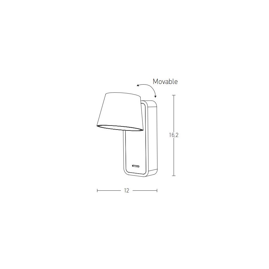 Zambelis H61 - LED Аплик LED/7W/230V кафяв