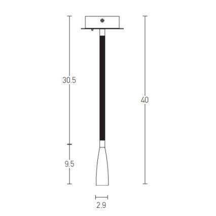 Zambelis H63 - LED Аплик LED/3W/230V месинг