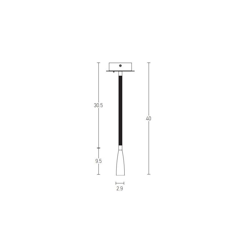 Zambelis H63 - LED Аплик LED/3W/230V месинг