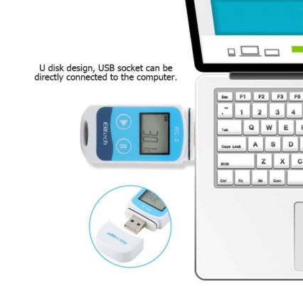 Записващ термометър USB/1xCR2032 IP67