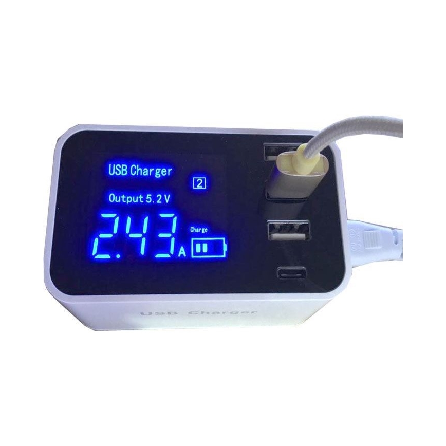 Зареждаща станция 3xUSB A + 1xUSB C