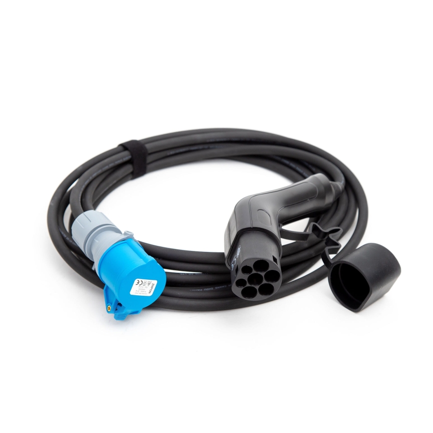 Заряден кабел за електрически кемпери тип 2, 7 м, 3,6 kW, 16 A