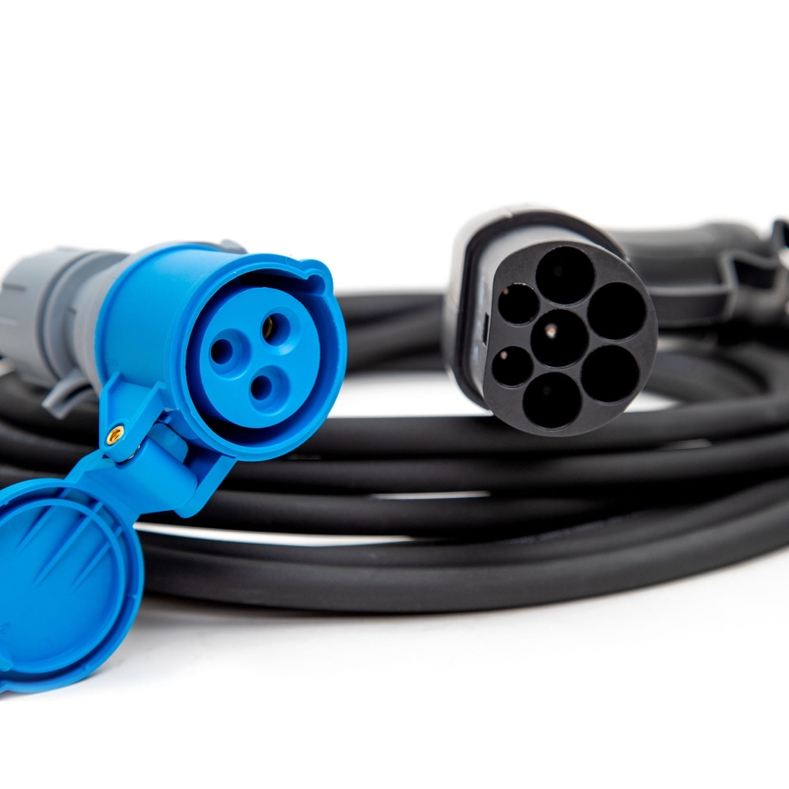 Заряден кабел за електрически кемпери тип 2, 7 м, 3,6 kW, 16 A