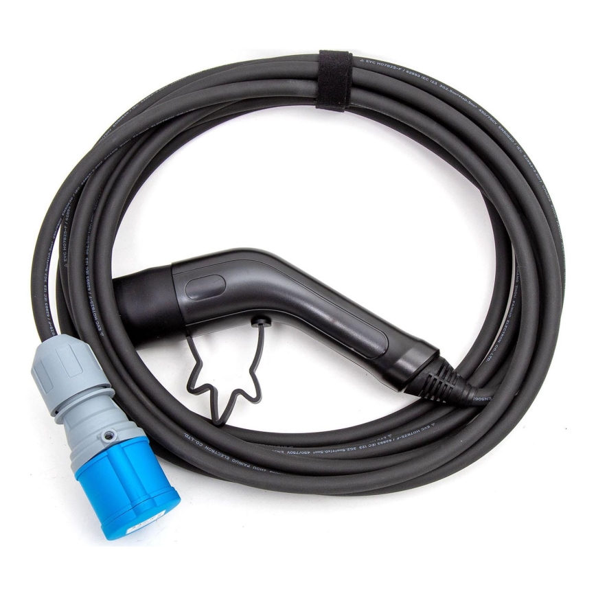 Заряден кабел за електрически кемпери тип 2, 7 м, 3,6 kW, 16 A