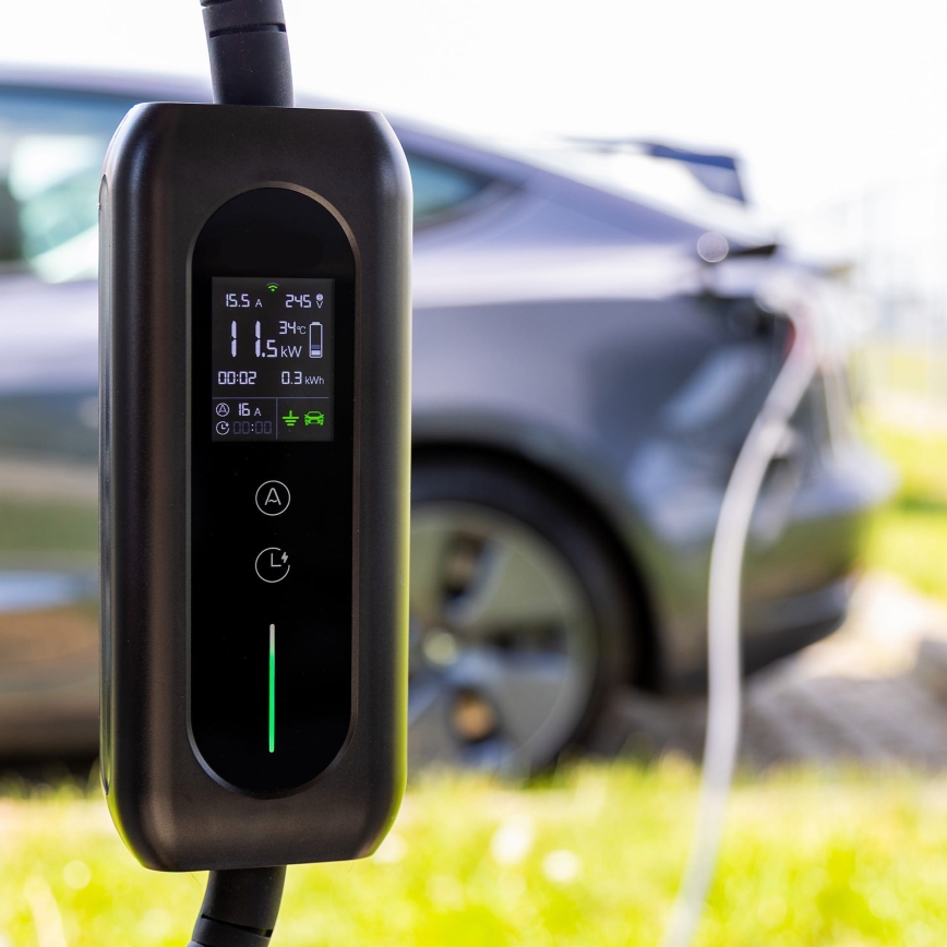 Зарядна станция за електромобили Тип 2, 5 м, 22 kW, 32 A, IP54, Tuya