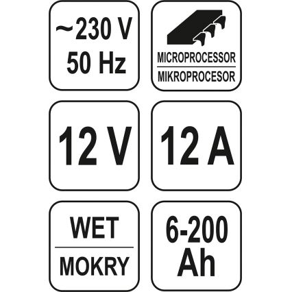 Зарядно устройство за батерии 12A 230V