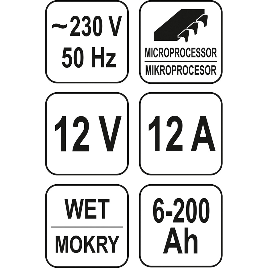 Зарядно устройство за батерии 12A 230V
