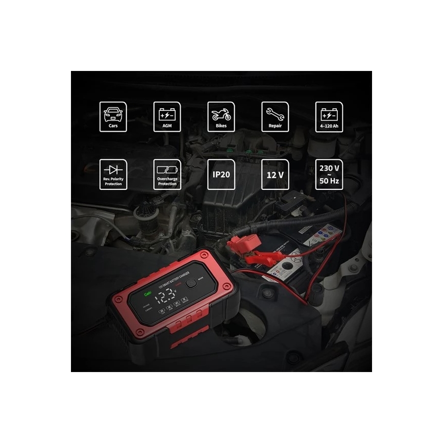 Зарядно за акумулатори 90W/230V