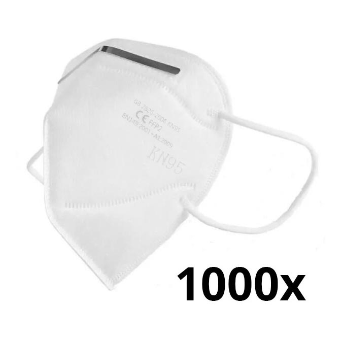 Защитно оборудване - Респиратор FFP2 NR (KN95) CE - DEKRA test 1000бр.