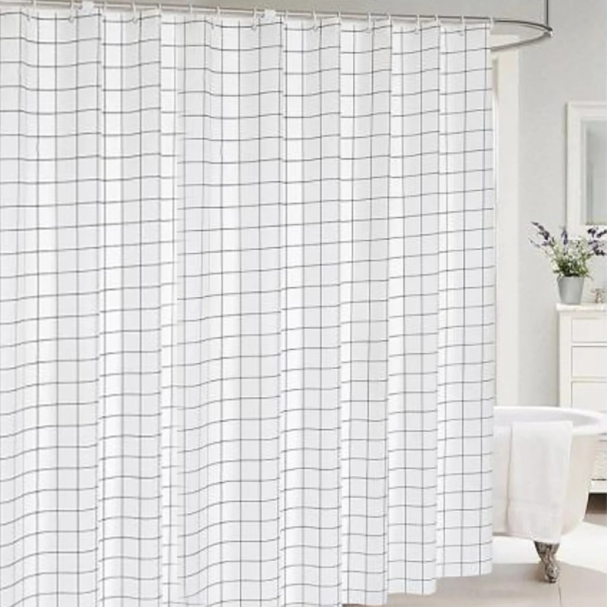Завеса за душ TORO EASY 178x199 см бяла/черна