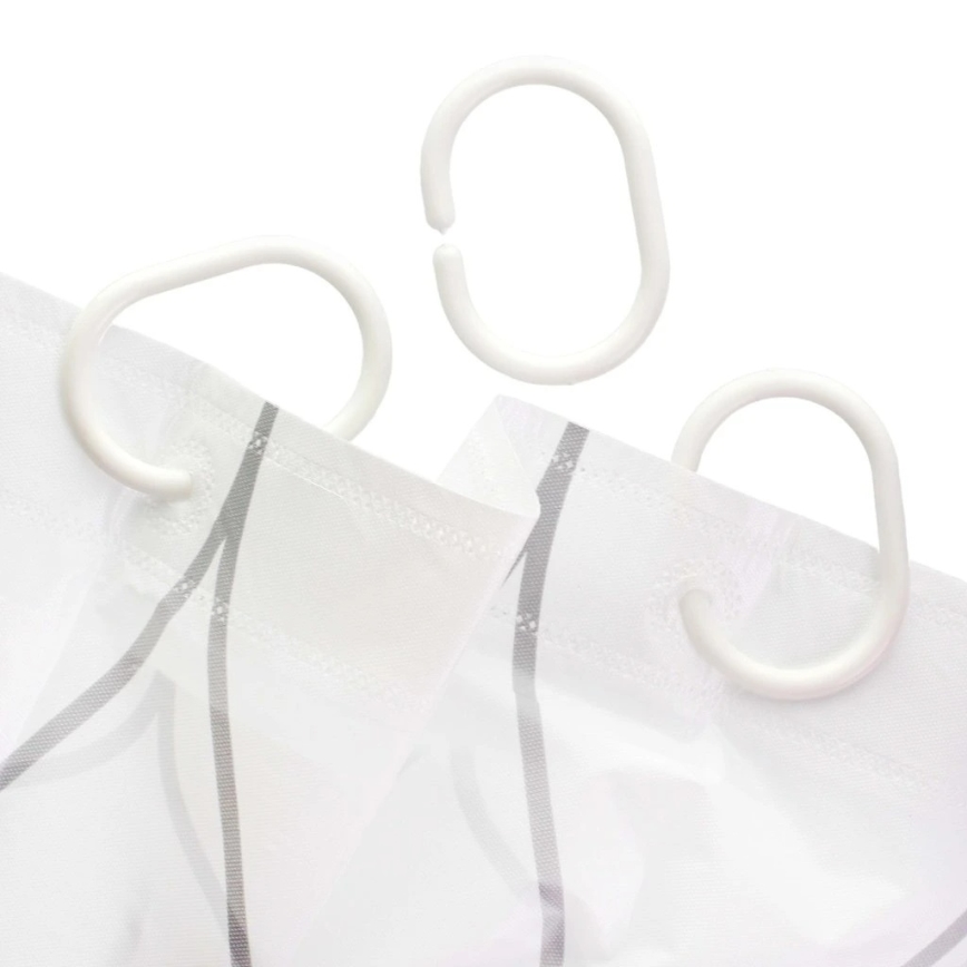 Завеса за душ TORO PREMIUM 178x199 см с цветя