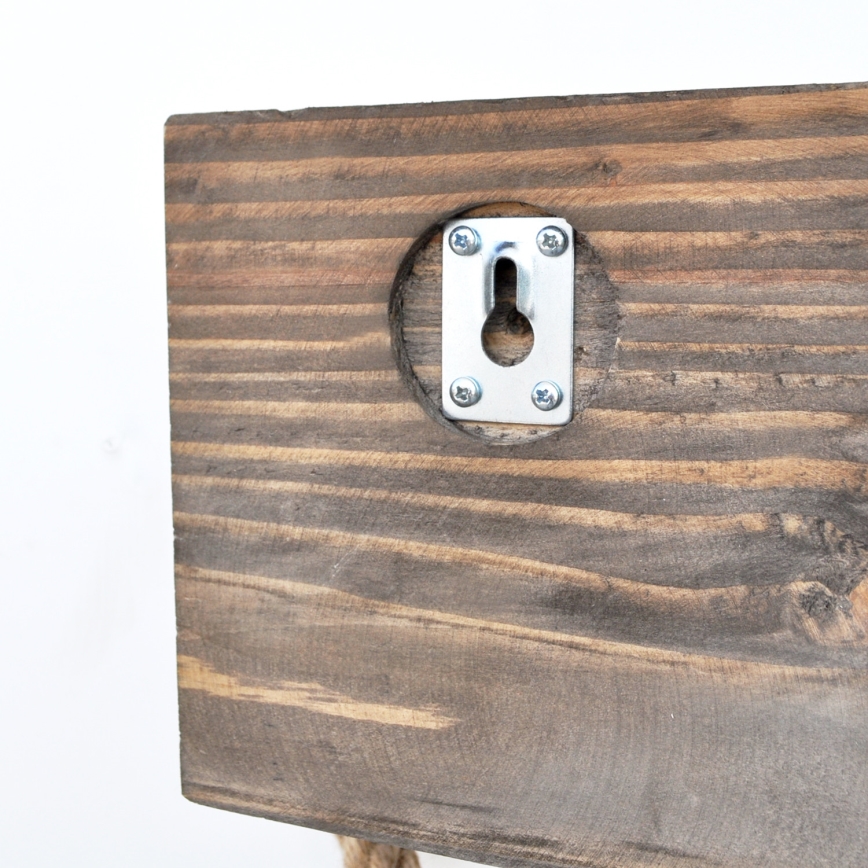 Закачалка за кърпа BORURAF 14x14 cм кафява