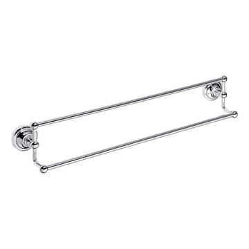 Закачалка за кърпи 66,5x12,5 см сребърна