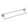 Закачалка за кърпи 66,5x12,5 см сребърна