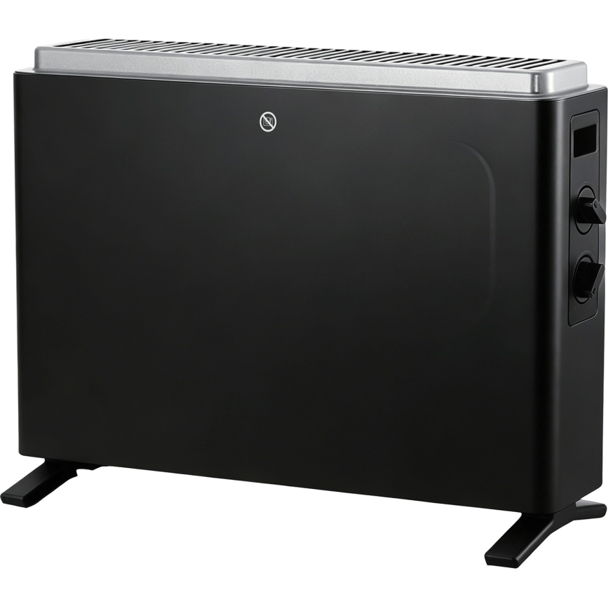 ZEVENTI - Електрически директен нагревател/конвектор 800/1200/2000W/230V черен