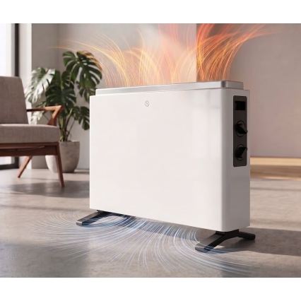 ZEVENTI - Електрически нагревател/конвектор 800/1200/2000W/230V бял