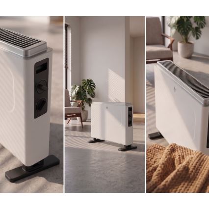 ZEVENTI - Електрически нагревател/конвектор 800/1200/2000W/230V бял